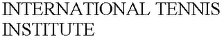 INTERNATIONAL TENNIS INSTITUTE logo