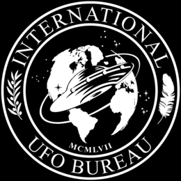 INTERNATIONAL UFO BUREAU MCMLVII logo