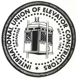 INTERNATIONAL UNION OF ELEVATOR CONSTRUCTORS ORGANIZED JULY 18, 1901 logo