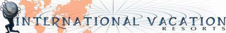 INTERNATIONAL VACATION RESORTS logo