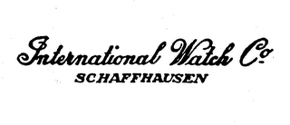 INTERNATIONAL WATCH CO. SCHAFFHAUSEN logo