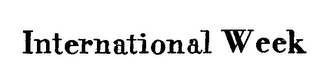 INTERNATIONAL WEEK logo