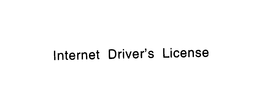 INTERNET DRIVER'S LICENSE logo
