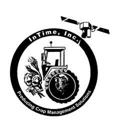 INTIME, INC. PRODUCING CROP MANAGEMENT SOLUTIONS logo