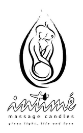 INTIMÉ MASSAGE CANDLES GIVES LIGHT, LIFE AND LOVE logo