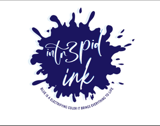 INTR3PID INK - BLUE IS AN ELECTRIFYING COLOR IT BRINGS EVERYTHING TO LIFE logo