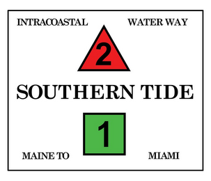 INTRACOASTAL WATER WAY 2 SOUTHERN TIDE MAINE TO 1 MIAMI logo