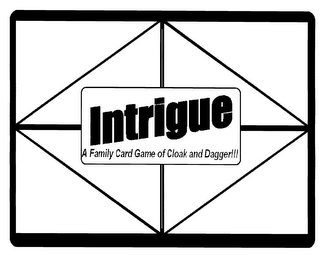 INTRIGUE A FAMILY CARD GAME OF CLOAK AND DAGGER!!! logo