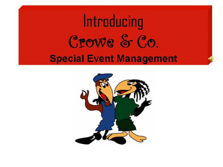 INTRODUCING CROWS & CO. SPECIAL EVENT MANAGEMENT logo