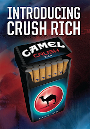 INTRODUCING CRUSH RICH CAMEL CRUSH RICHREGULAR FRESH logo
