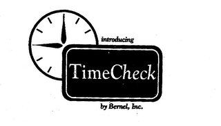 INTRODUCING TIMECHECK BY BERNEL, INC. logo