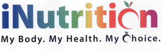 INUTRITION MY BODY. MY HEALTH. MY CHOICE. logo