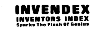 INVENDEX INVENTORS INDEX SPARKS THE FLASH OF GENIUS logo