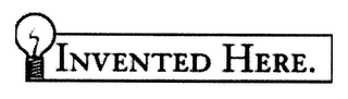 INVENTED HERE. logo