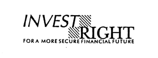 INVEST RIGHT FOR A MORE SECURE FINANCIAL FUTURE logo