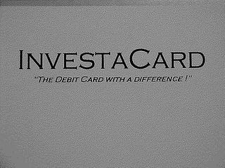 INVESTACARD "A DEBIT CARD WITH A DIFFERENCE" logo