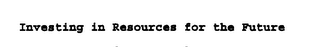 INVESTING IN RESOURCES FOR THE FUTURE logo