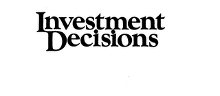 INVESTMENT DECISIONS logo