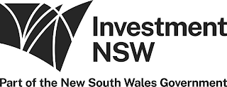 INVESTMENT NSW PART OF THE NEW SOUTH WALES GOVERNMENT logo
