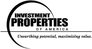 INVESTMENT PROPERTIES OF AMERICA UNEARTHING POTENTIAL, MAXIMIZING VALUE. logo