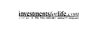 INVESTMENTSFORLIFE.COM A SERVICE OF THE INVESTMENT COUNSEL COMPANY logo