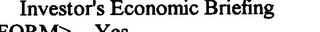 INVESTOR'S ECONOMIC BRIEFING logo