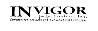 INVIGOR SERVICES, INC. CONSOCIATED SERVICES FOR THE HOME CARE INDUSTRY logo
