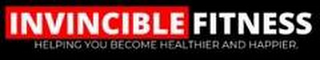 INVINCIBLE FITNESS HELPING YOU BECOME HEALTHIER AND HAPPIER logo