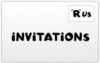 INVITATIONS "R" US logo