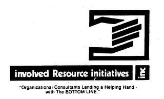 INVOLVED RESOURCE INITIATIVES INC "ORIGINIZATIONAL CONSULTANTS LENDING A HELPING HAND WITH THE BOTTOM LINE." logo