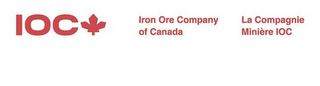 IOC IRON ORE COMPANY OF CANADA LA COMPAGNIE MINIÈRE IOC logo
