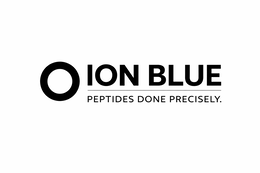 ION BLUE PEPTIDES DONE PRECISELY. logo