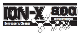 ION-X 800 DEGREASER & CLEANER HEAVY DUTY FORMULA logo
