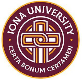 IONA UNIVERSITY CERTA BONUM CERTAMEN logo