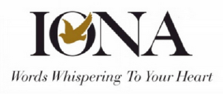 IONA WORDS WHISPERING TO YOUR HEART logo