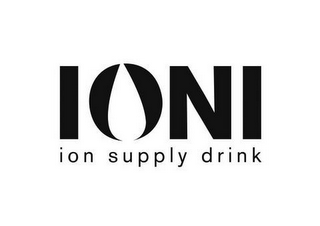 IONI ION SUPPLY DRINK logo