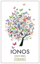 IONOS WINE OF GREECE CAVINO logo