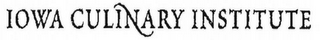IOWA CULINARY INSTITUTE logo