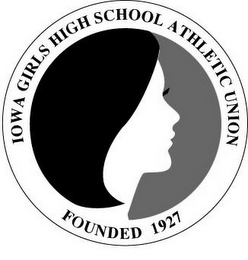 IOWA GIRLS HIGH SCHOOL ATHLETIC UNION FOUNDED 1927 logo