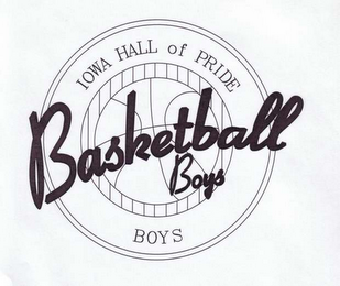 IOWA HALL OF PRIDE BOYS BASKETBALL BOYS logo