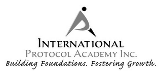 IP INTERNATIONAL PROTOCOL ACADEMY INC. BUILDING FOUNDATIONS. FOSTERING GROWTH. logo