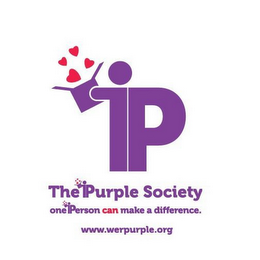 IP THE IPURPLE SOCIETY ONE IPERSON CAN MAKE A DIFFERENCE. WWW.WERPURPLE.ORG logo