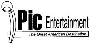 IPIC ENTERTAINMENT THE GREAT AMERICAN DESTINATION logo