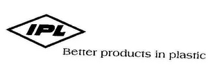 IPL BETTER PRODUCTS IN PLASTIC logo