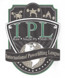 IPL RAW SINGLE PLY MULTI PLY INTERNATIONAL POWERLIFTING LEAGUE logo