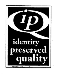 IPQ IDENTITY PRESERVED QUALITY logo