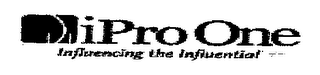 IPRO ONE INFLUENCING THE INFLUENTIAL logo