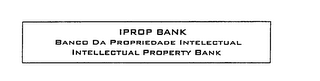 IPROP BANK BANCO DA PROPRIEDADE INTELECTUAL INTELLECTUAL PROPERTY BANK logo