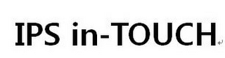 IPS IN TOUCH logo