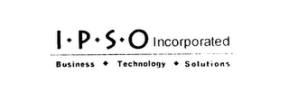 IPSO INCORPORATED BUSINESS TECHNOLOGY SOLUTIONS logo